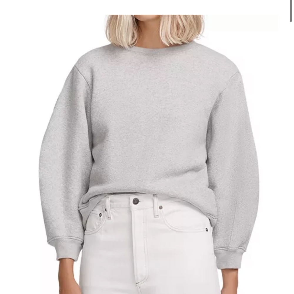 agolde puff sleeve sweatshirt